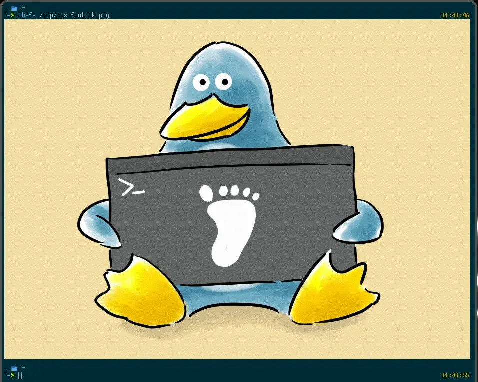 tux-with-foot